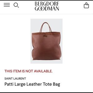 Saint Laurent Patti large leather tote